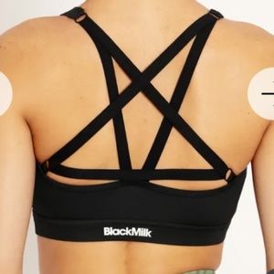 NWT Blackmilk Magic Active Crop size Large pentagram strappy sports bra